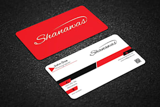 do new design business card on 12 hours
