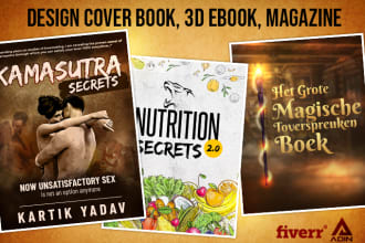 design book cover, 3d ebook, magazine etc