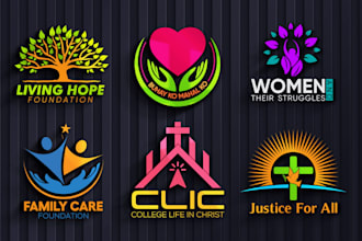 design non profit, church, welfare, charity organization logo