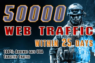 drive USA target web traffic, real visitors to your website