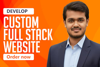do custom website, full stack website as front end developer