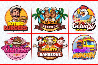 design food, restaurant, BBQ, coffeeshop and kitchen logo