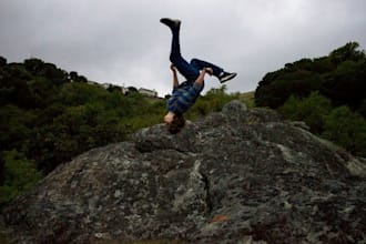 do stunts and flips with your message