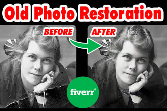 专业恢复修图或着色照片，旧照片，修复修复图像gydF4y2Ba