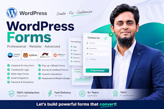 fix or create wordpress form using contact form 7 and wpforms