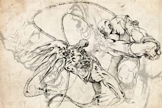 Hot Deals!  illustrate fantasy art creatures and characters