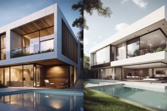 create architectural drawings, 3d models and renderings