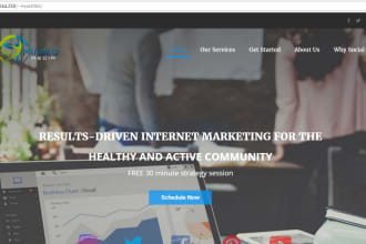 do professional wordpress 5 pages website special offer