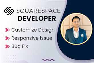 do custom code and fix squarespace issues