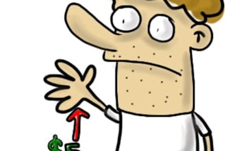 draw a custom cartoon in my funny style of anything you want