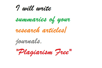 write summaries of research articles