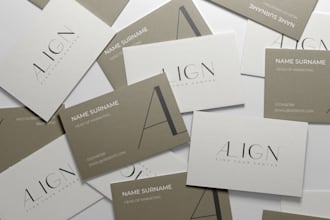 create a minimalist business card design