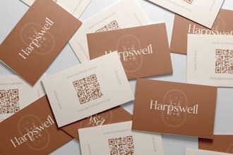 create minimalist stationary, business card design