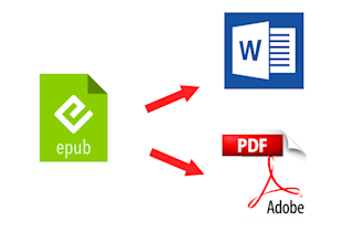 convert epub files to word or pdf