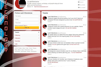 create a Twitter background
