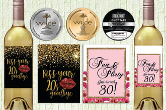 create product package,label and insert card design