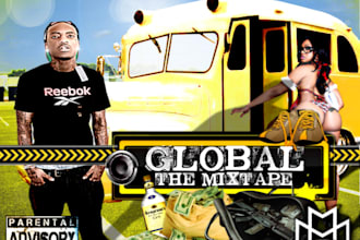 design a mixtape or album cover for any music artist