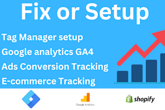 setup or fix google analytics 4, tag manager conversion tracking