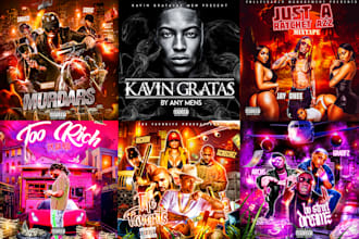 design single cover art and album cover art and mixtape