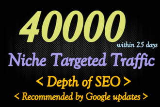 manage to bring 40k USA targeted website traffic