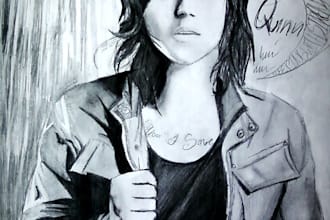 draw you a pencil portrait or drawing