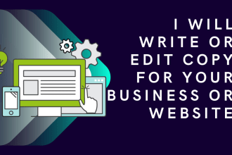 write or edit copy for your business or website