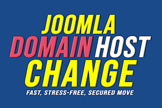 move joomla hosting, restore backup, change domain, transfer