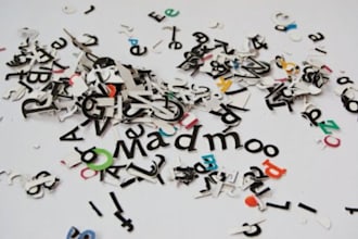 send you 3 photos of your message made from cut out letters or numbers