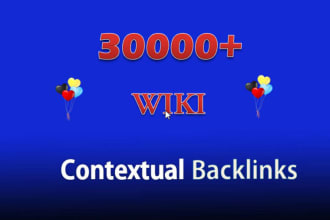 add Your Website to 30000+ WIKI Contextual Backlinks + Full Report + Ping
