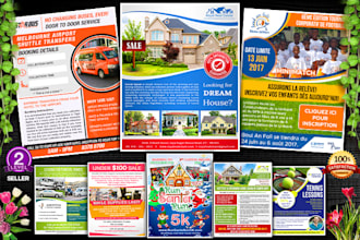 design an awesome flyer or brochure or postcard