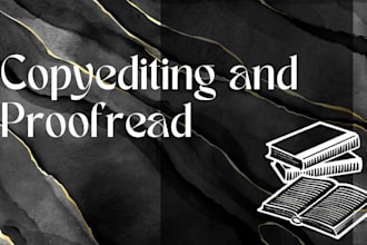 copyedit and proofread your book or content