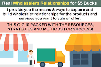 help you find REAL wholesalers