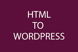 convert psd or html to wordpress