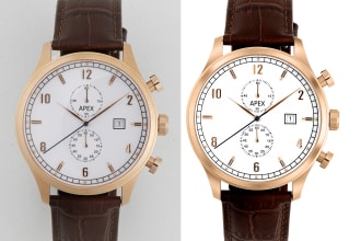 studio quality watch and product images retouching