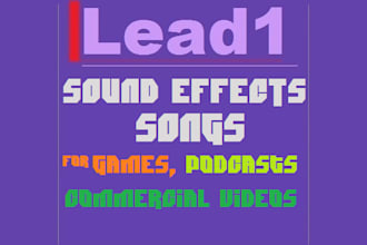 create sfx, music for app, game