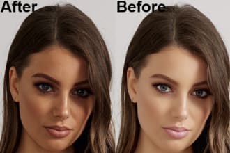 retouch high end beauty, product photo at cheap price