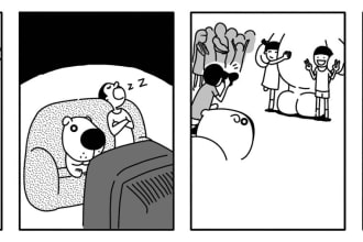 draw a panel of comic strip