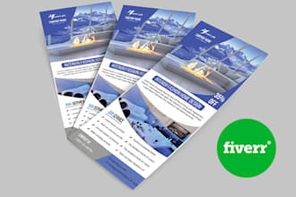 create a professional rack card  de design