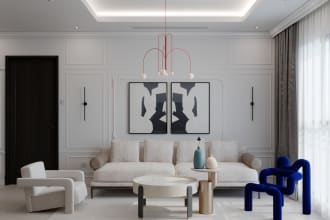 make 3d interior or exterior rendering