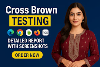 perform crossbrowser compatibility testing and responsive website testing