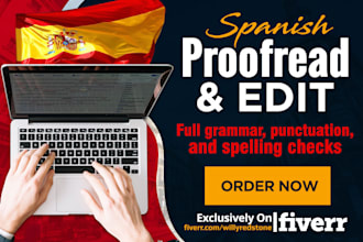 proofread and edit your text in spanish