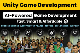 do unity game development, mobile game, unity developer