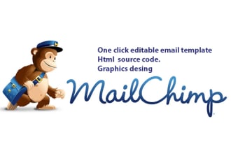 design mailchimp template, forms, integration wordpress