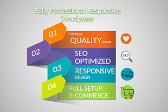 build a responsive wordpress website design and blog