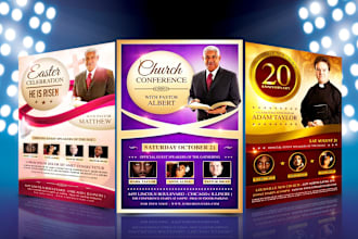 design professional church flyer