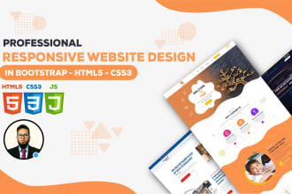 design responsive html5 website in bootstrap