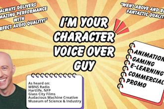 record memorable voiceovers for your commercial and artistic projects