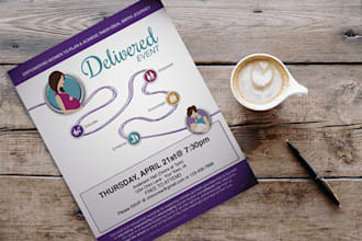 design amazing flyers, posters or brochures