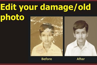 edit your photos damage,old,tough ups
