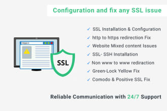 install, configure and fix SSL issue in wordpress website